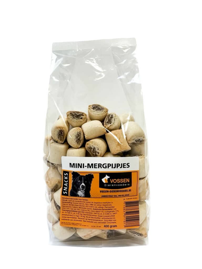 Mini mergpijpjes 400 gram